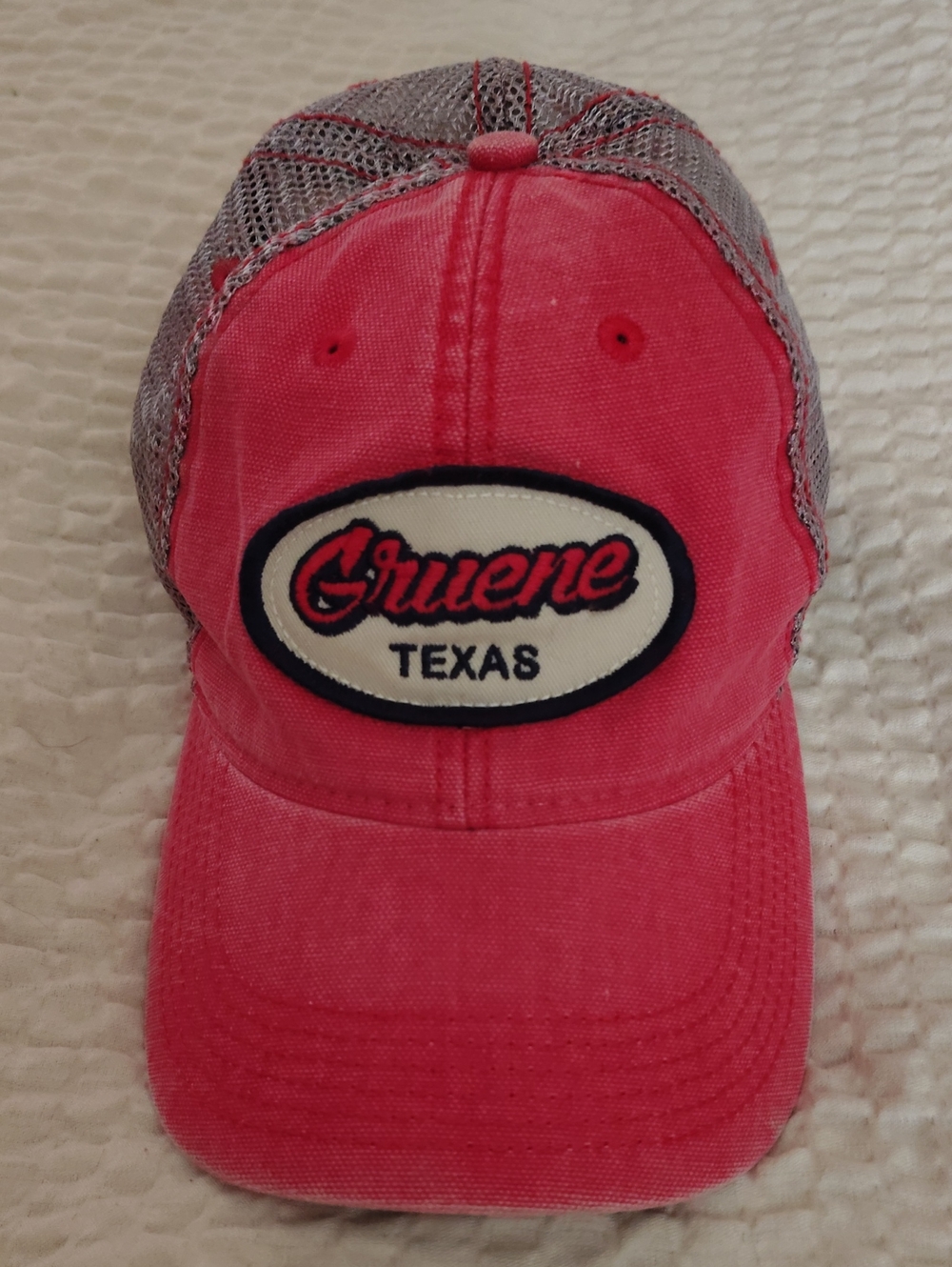 Gruene Texas Trucker Baseball Cap By Legacy Red & Gray NWOT